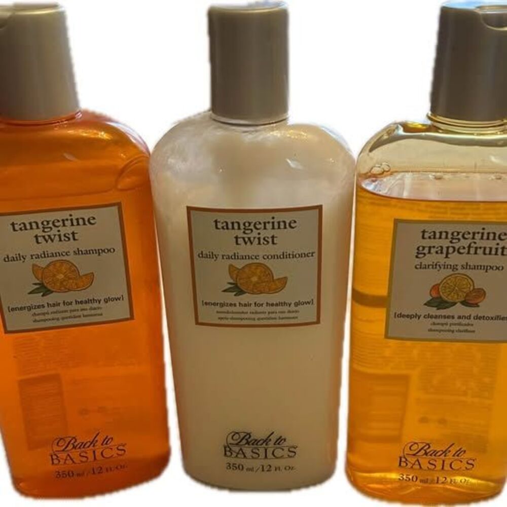 Back to Basics Shampoo Conditioner 3pack Tangerine Twist Grapefruit-Discontinued